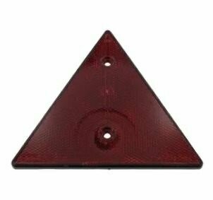 Reflector triangle red