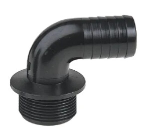 Hosetail male thread 90º 1/2'' - 13 mm