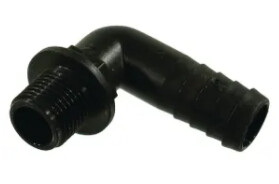 Hosetail male thread 90º 1/2'' - 20 mm