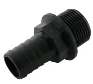 Hosetail male thread  1'' - 25 mm