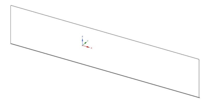 Wave plaat / plate / Platte 3mm L = 1490 mm