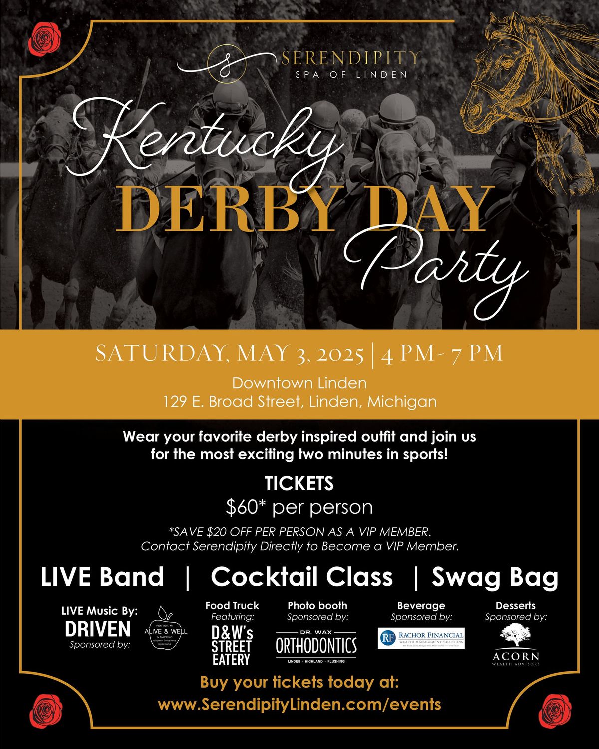 Derby Day Party Digital E-Tickets