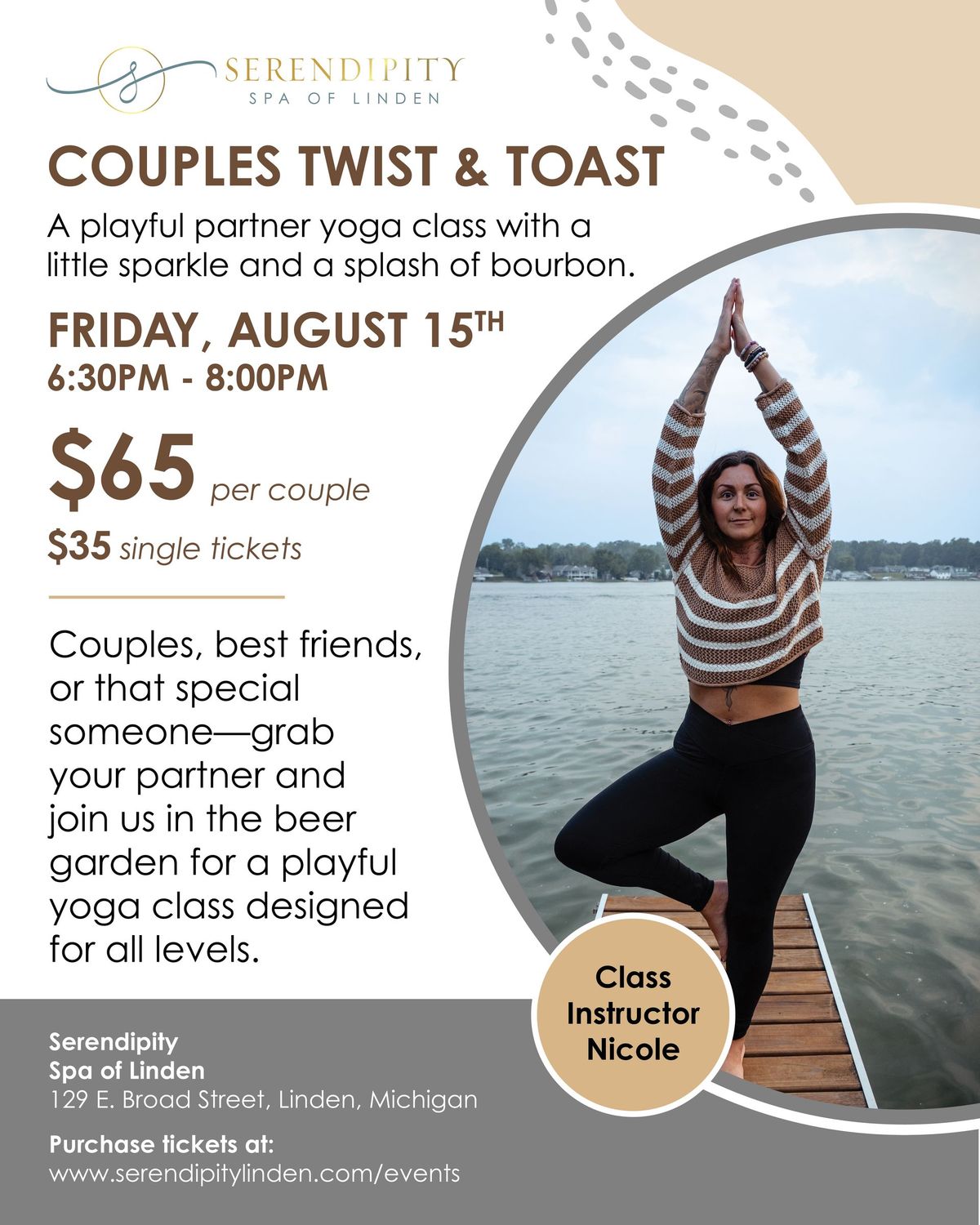Couples Twist & Toast - Yoga Class