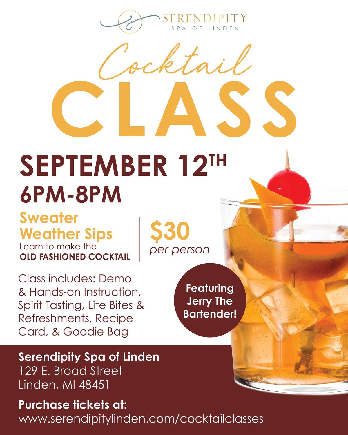 Sweater Weather Sips Cocktail Class