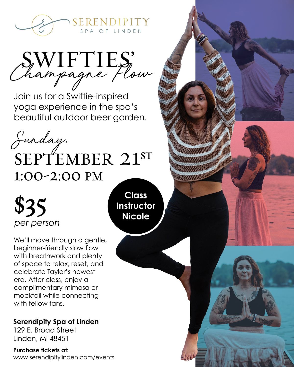 Swifties’ Champagne Flow Yoga Class