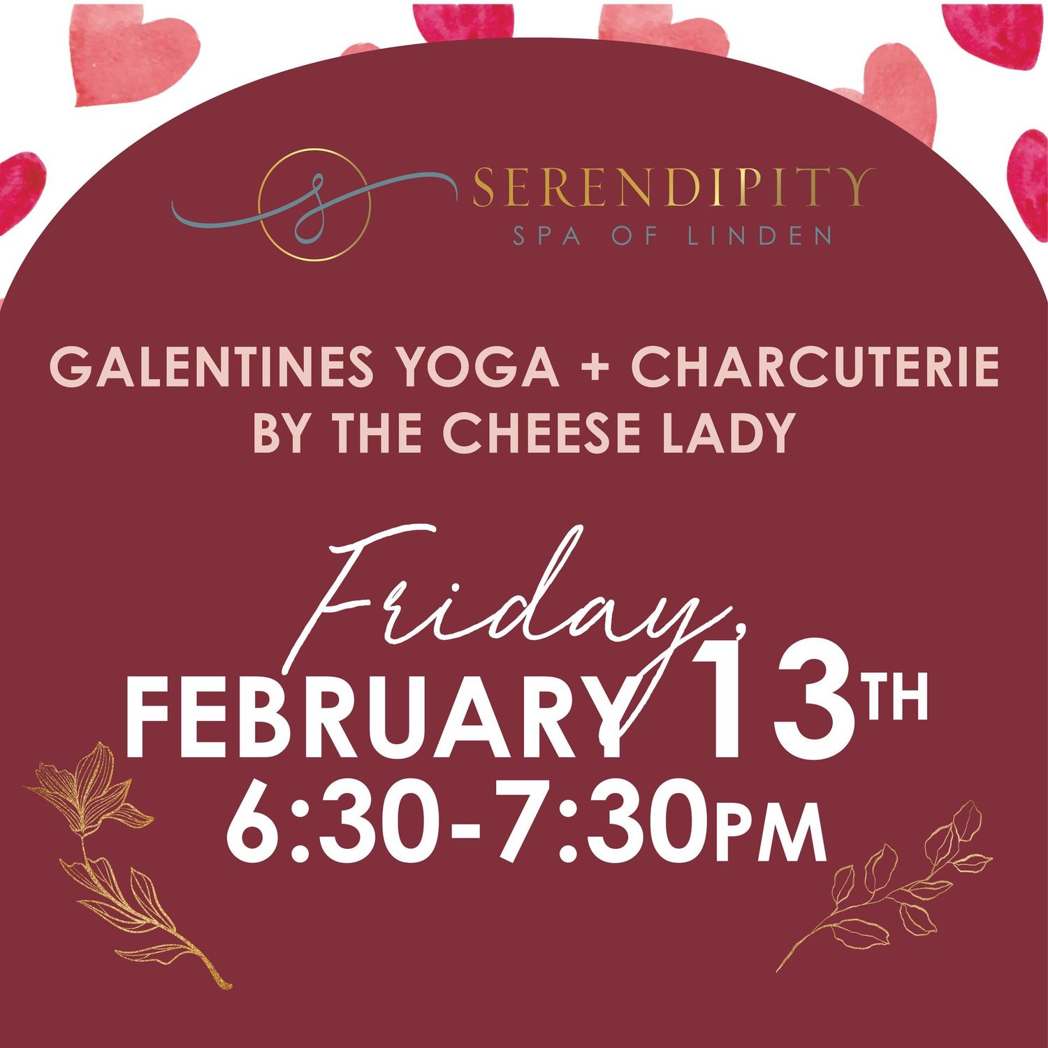 Galentines Yoga + Charcuterie by The Cheese Lady