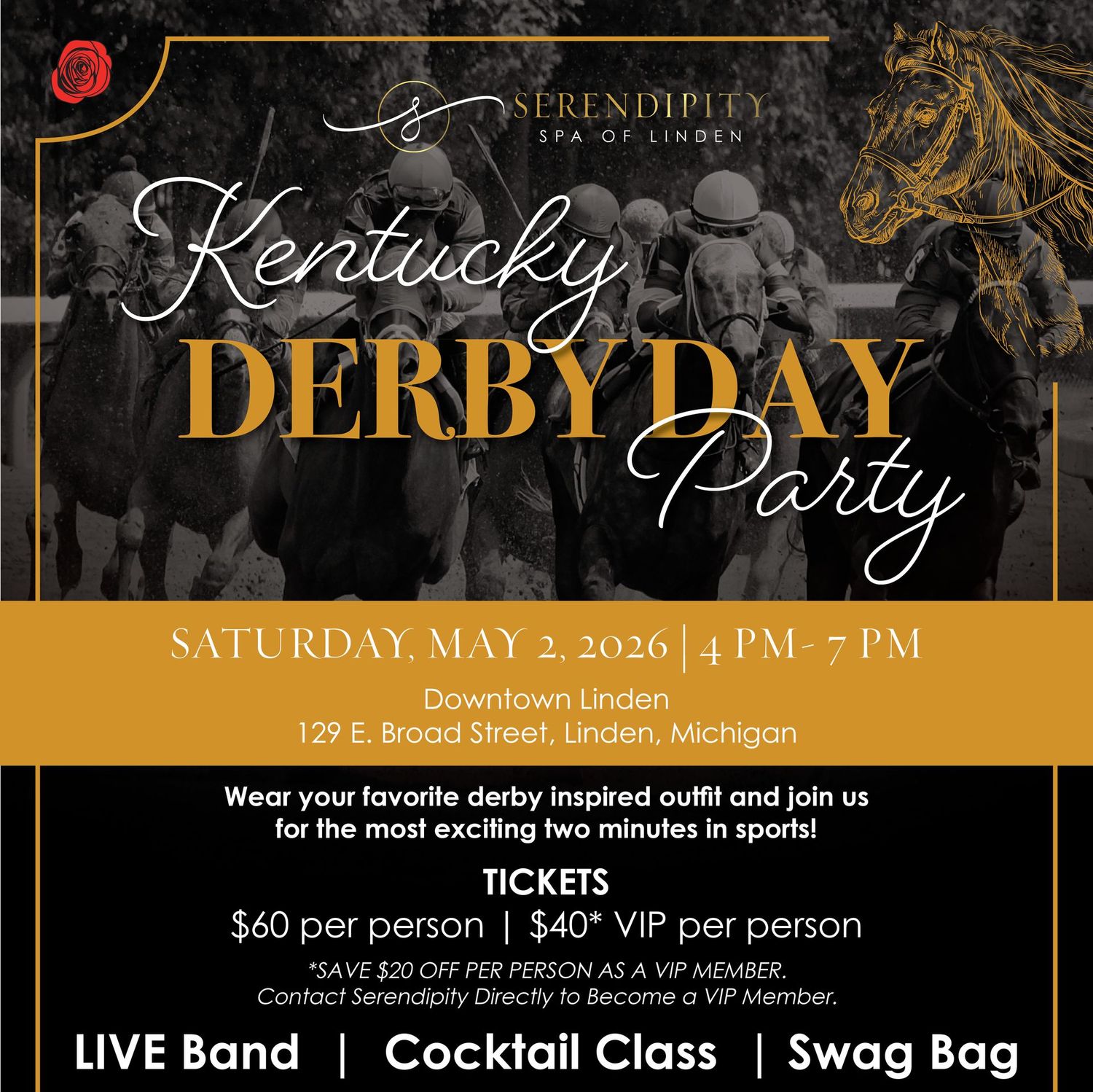 Derby Day Party Digital E-Tickets