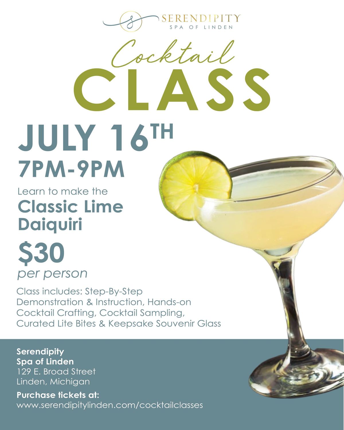 Classic Lime Daiquiri Cocktail Class