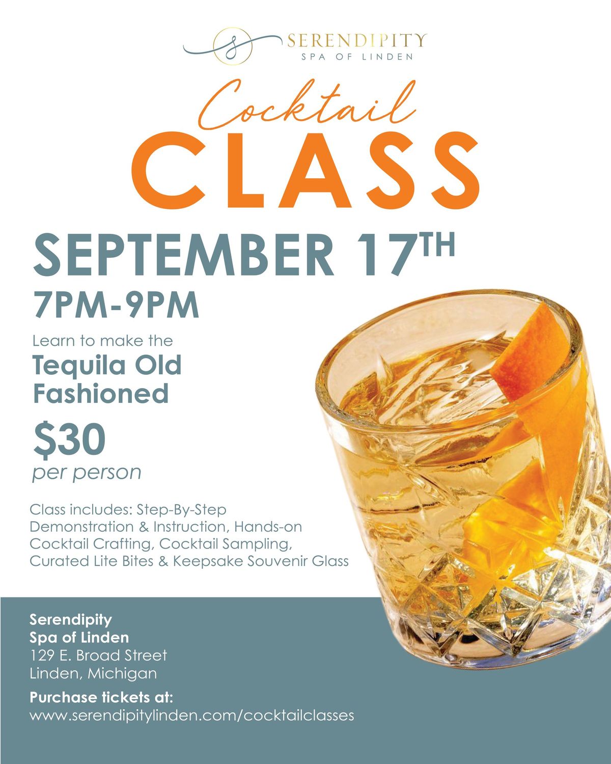 Tequila Old Fashioned Cocktail Class