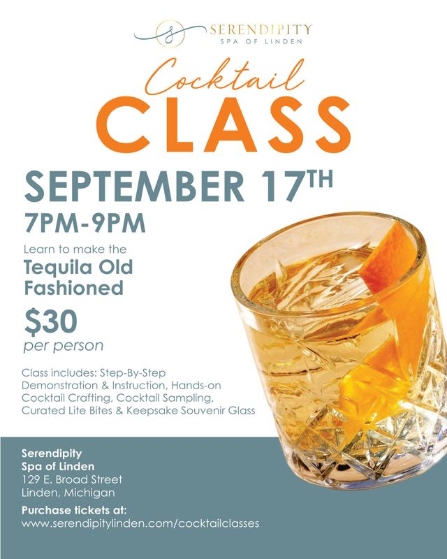 Tequila Old Fashioned Cocktail Class
