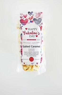 Valentine's  Assorted Hearts Salted Caramel Popcorn 90g