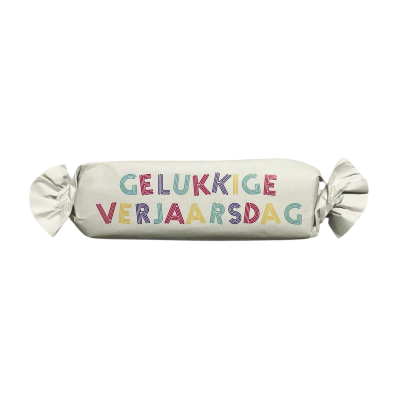 Soft Caramel Toffee with a Customised &quot;Gelukkige Verjaarsdag&quot; Wrapper