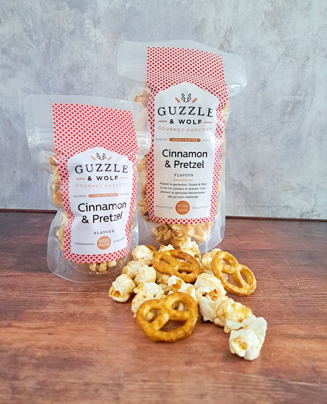 Cinnamon &amp; Pretzel Popcorn Wolf Pack