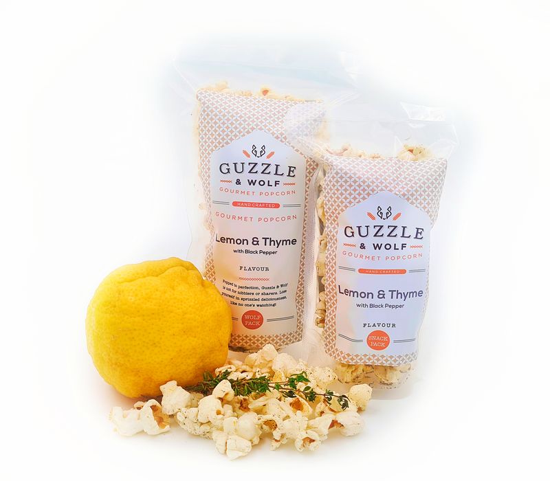 Lemon, Thyme and Black Pepper Popcorn Wolf Pack