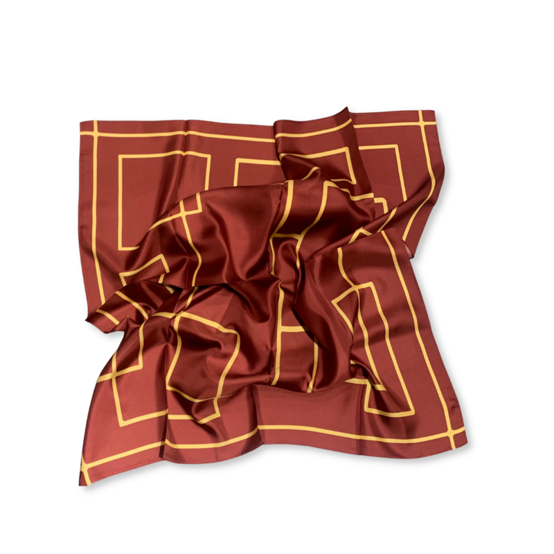 Abstract Adventure Silk Scarf