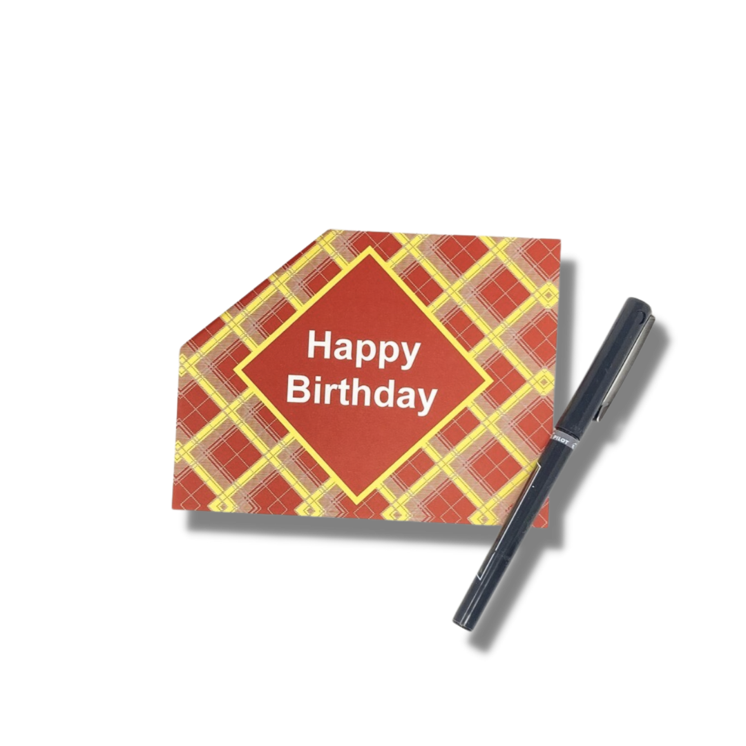 Tartan Birthday Card