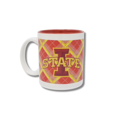 Tartan Iowa State Red Mug