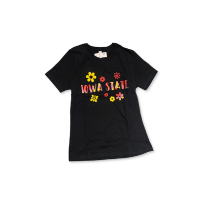 Iowa State Tartan Flower T-Shirt, XL