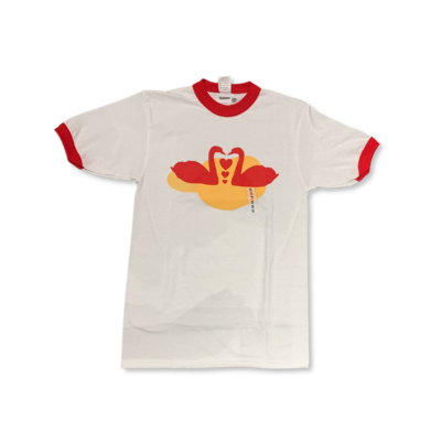 Swans Ringer T-Shirt, Large