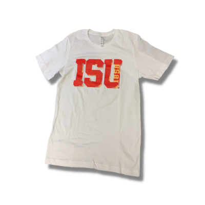 White ISU 1858 T-Shirt, Small