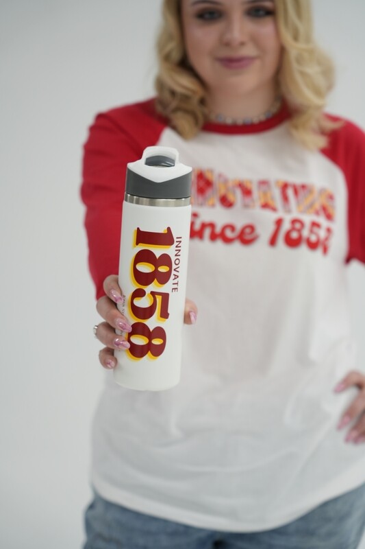 1858 Insulated Stainless Steel Water Bottle with Straw Lid