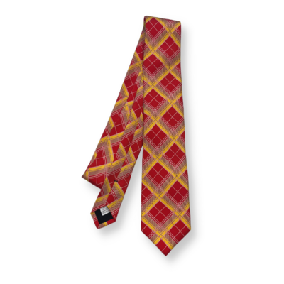 XL ISU Tartan Silk Tie