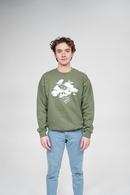 Head in the Clouds Crewneck (Forest), 2XL