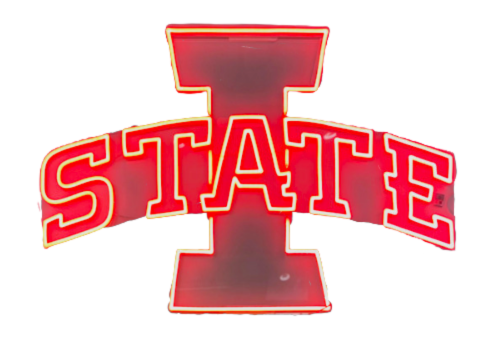 Red I State Neon Sign
