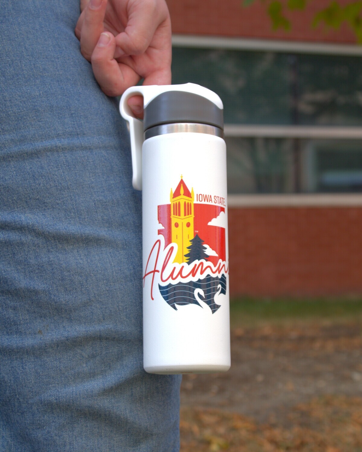 Alumni White Straw Water Bottle Alumni White Straw Water Bottle