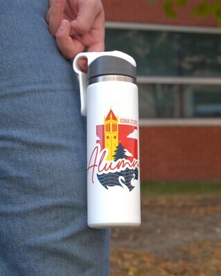 Alumni White Straw Water Bottle Alumni White Straw Water Bottle