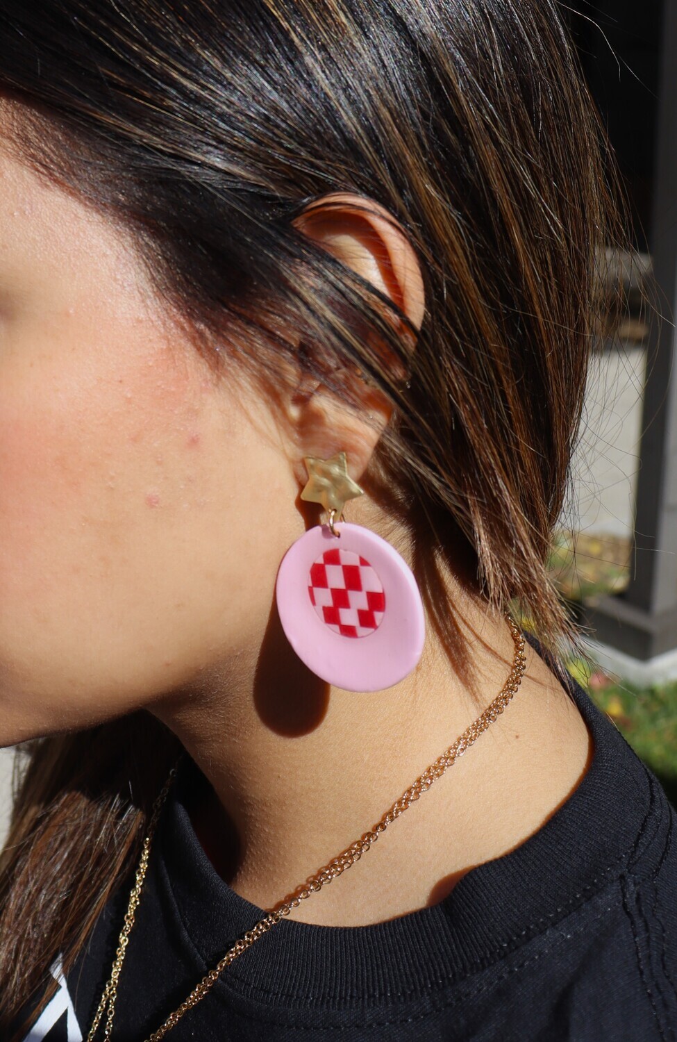 Rylie Kate Checkerboard Circle Earrings Rylie Kate Checkerboard Circle Earrings