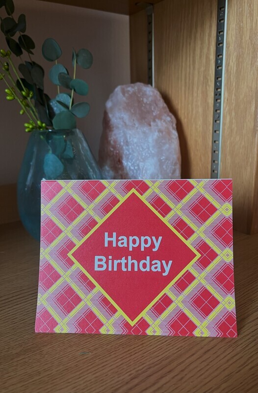 Tartan Birthday Card