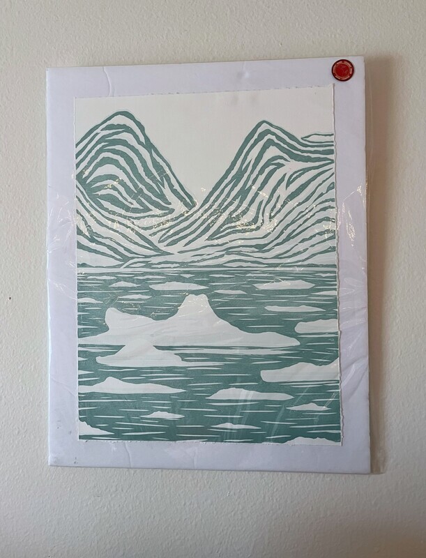 Holgate Glacier Art Print