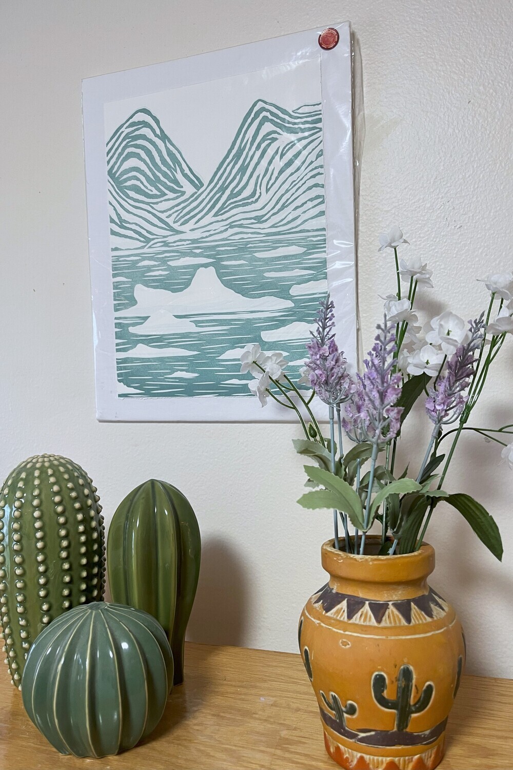 Holgate Glacier Art Print