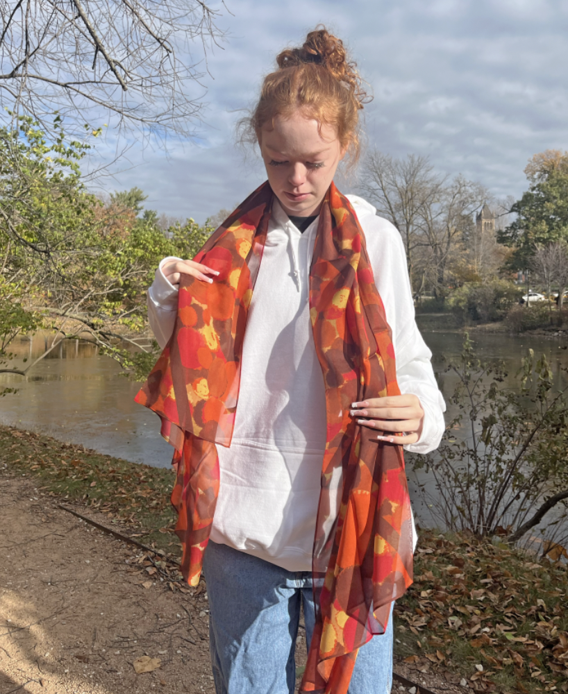 Cherry Pie Silk Scarf