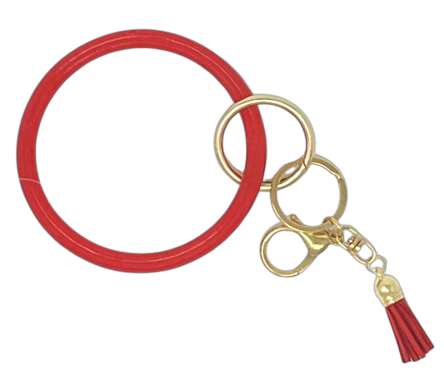 Red Sparkly Key Ring