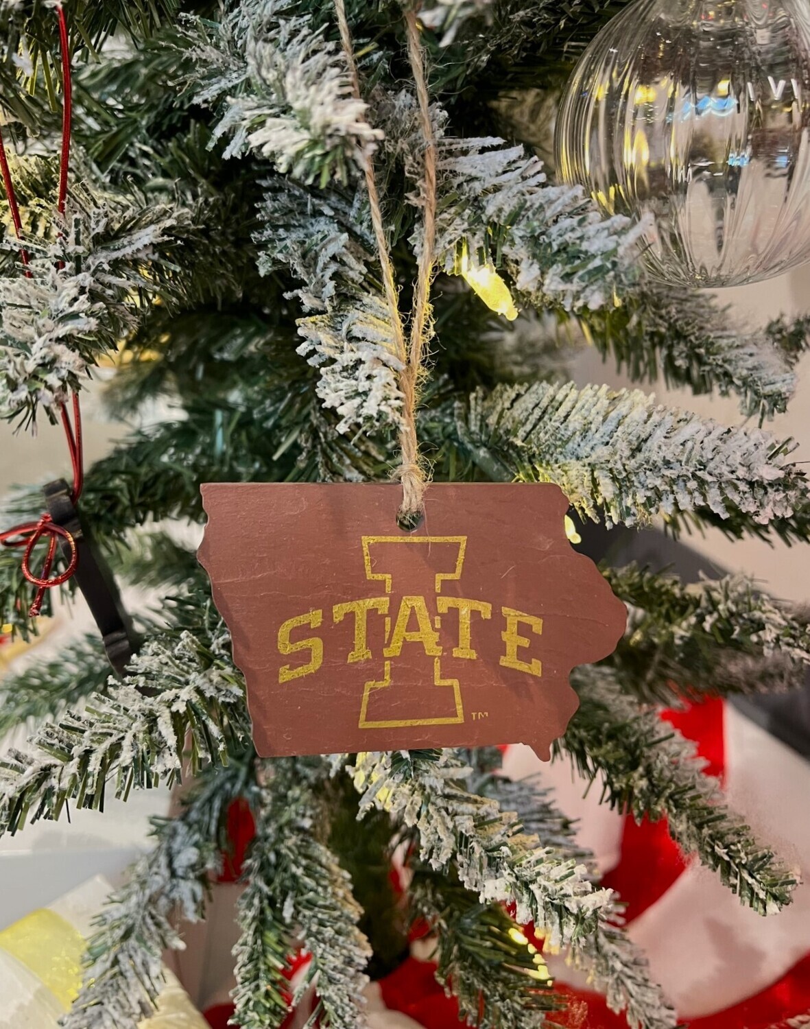 I-State Cardinal Slate Ornament I-State Cardinal Slate Ornament