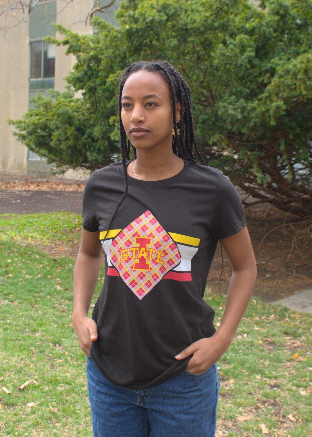 Diamond Tartan T-Shirt, 4X