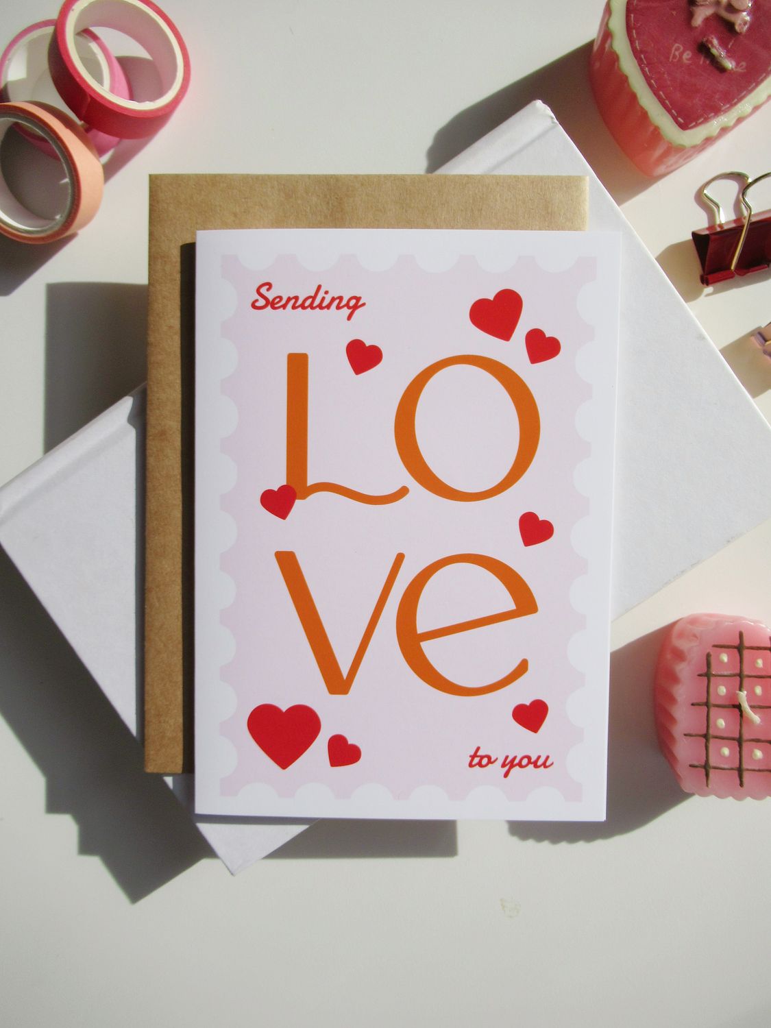 Sending Love Card Sending Love Card