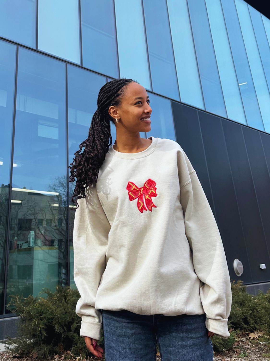 Tartan Bow Crewneck XL Tartan Bow Crewneck XL