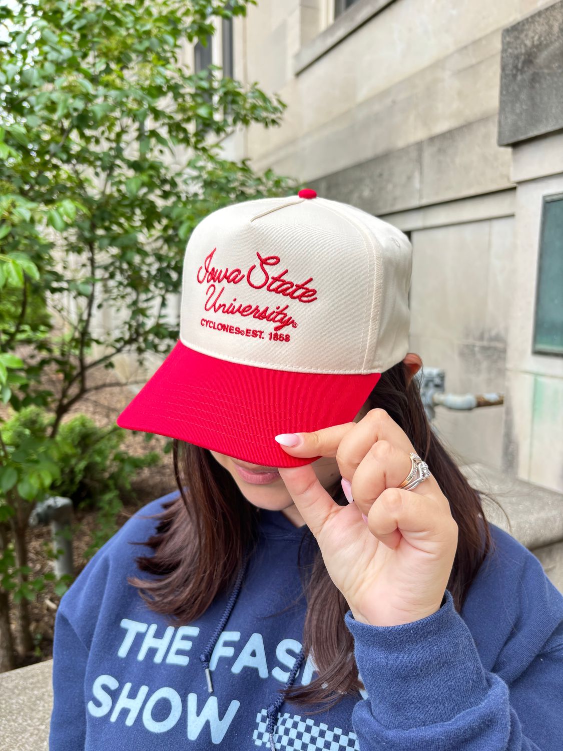 ISU Embroidered Script Trucker Hat 