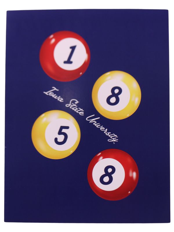 1858 Pool ball Art print