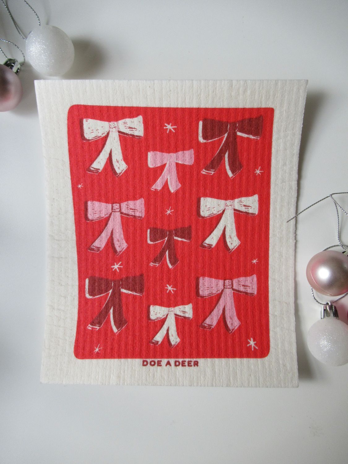 Tie a Bow Swedish Dishcloth