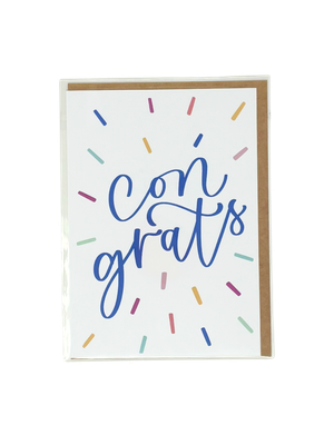 Congrats w/ confetti card Congrats w/ confetti card
