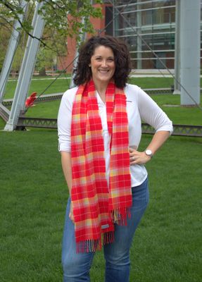 ISU Tartan Wool Scarf