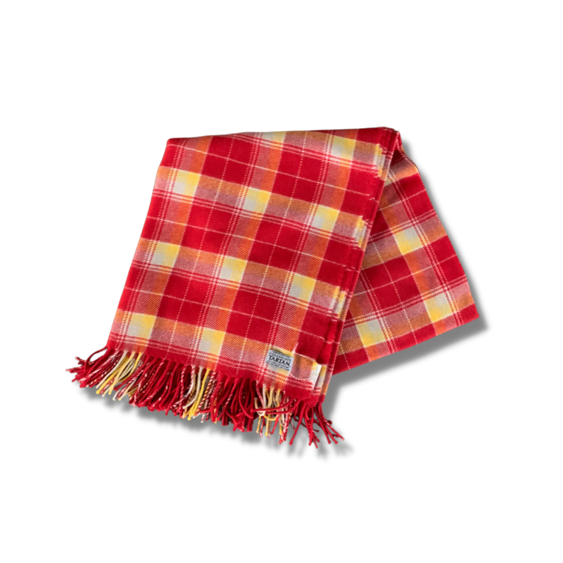 Tartan Lambswool Throw, 55" X 70"