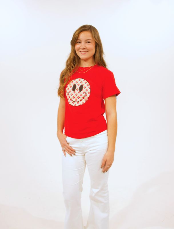 Tartan Smiley Youth T-Shirt