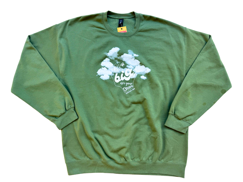 Head in the Clouds Crewneck (Forest), 2XL
