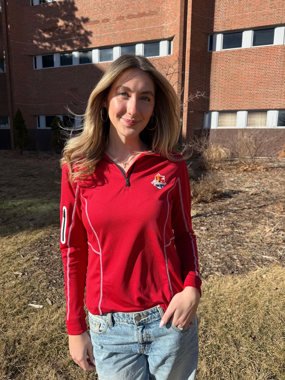 Women's Alumni 1/4 Zip Wick Pullover - M