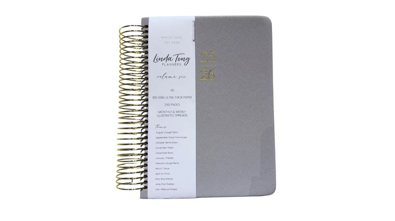 Linda Tong Light Gray Spiral Planner Linda Tong Light Gray Spiral Planner